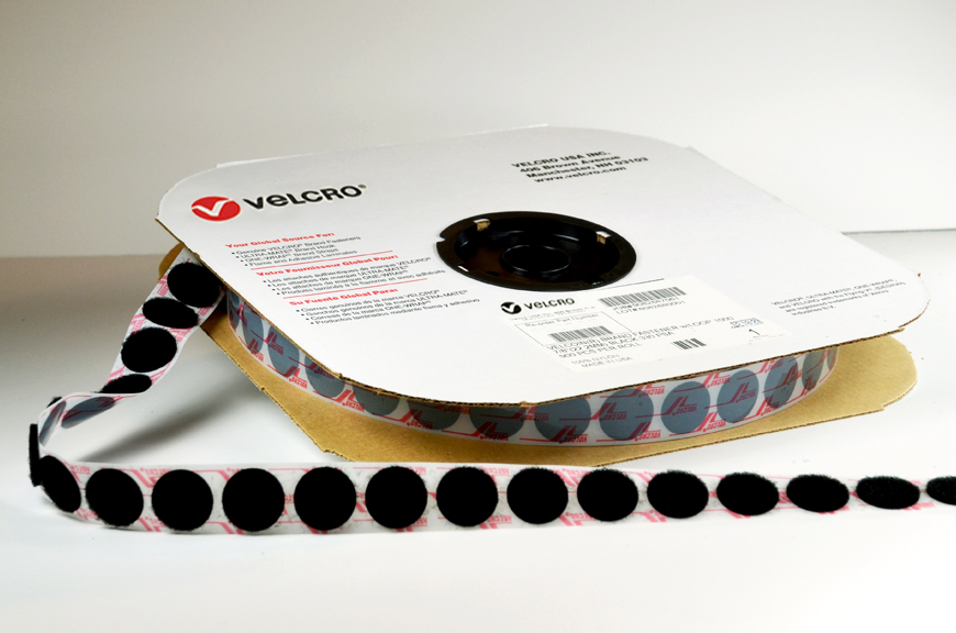 1/2 RED VELCRO® BRAND VELCOIN® LOOP ADHESIVE BACKED - COINS